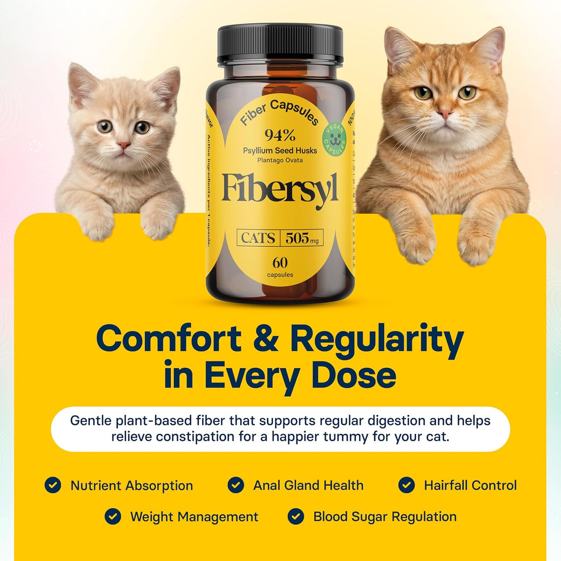 FiberSyl Prebiotics for Cats Digestive Health