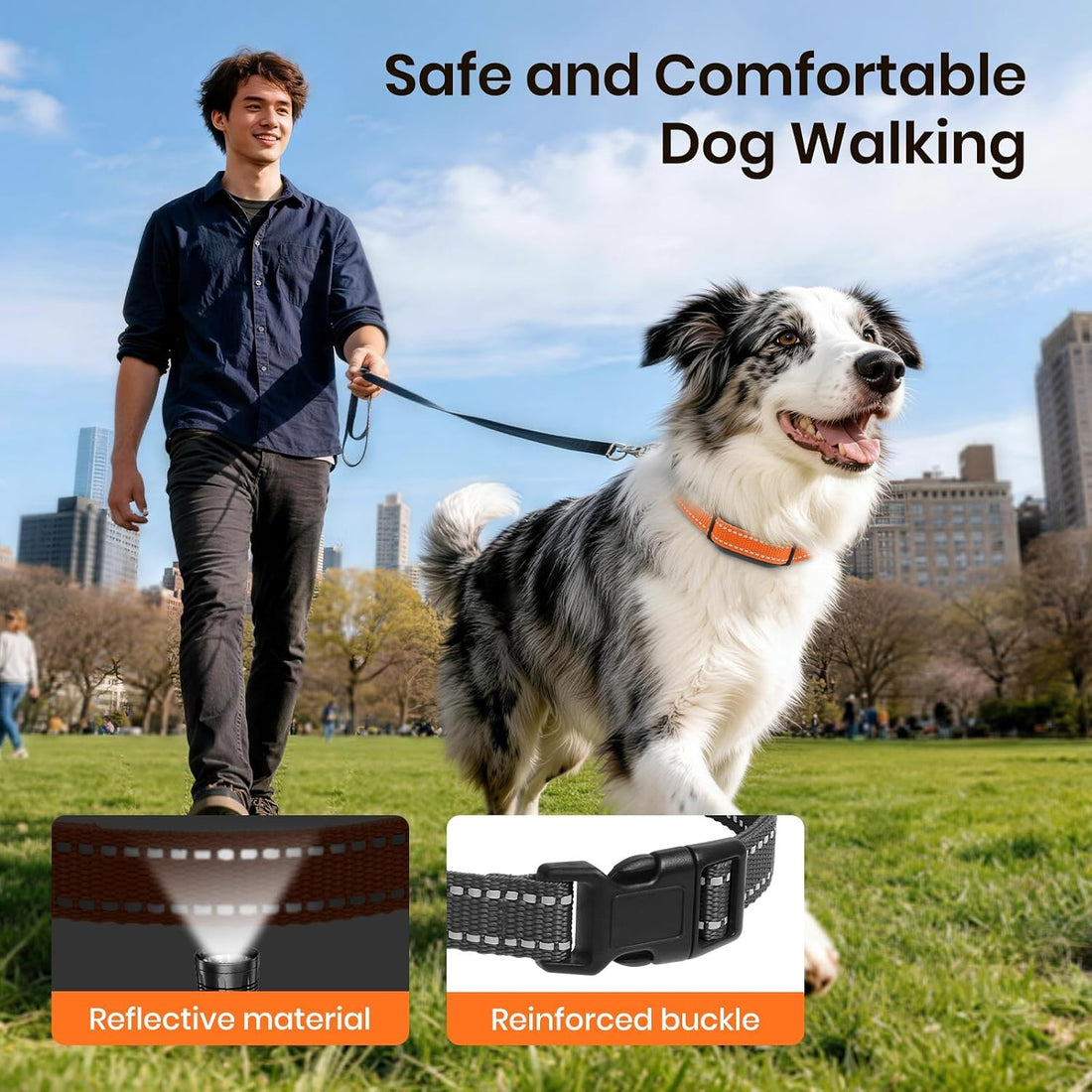 No Shock Dog Training Collar with Remote, Only Vibration & Beep