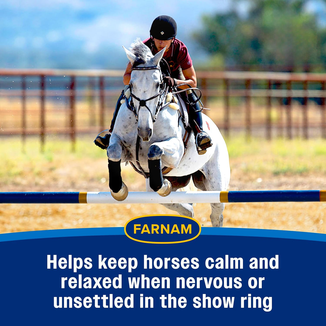 Farnam Quietex Show Pellets, Horse Calming Supplement, 3.75 lb