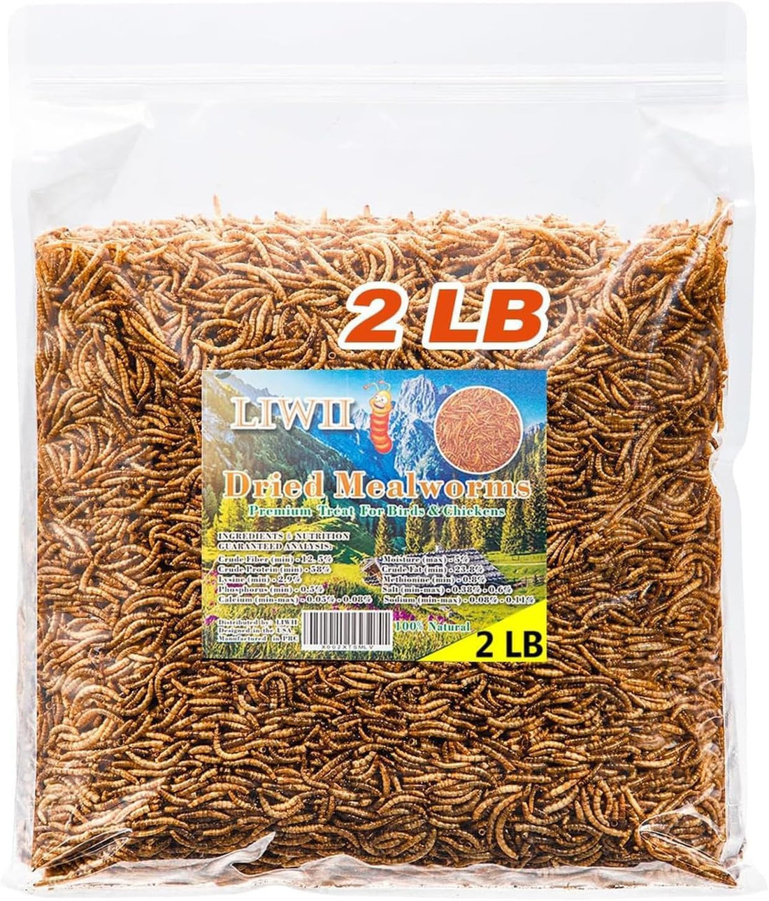 5LB Dried Black Soldier Fly Larvae for Chickens, Reptiles & Birds