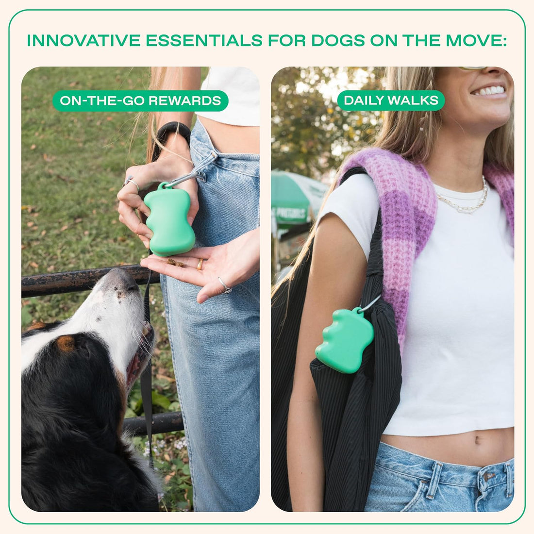 Springer Dog Treat Pouch for Effort-Free Squeeze Dispensing