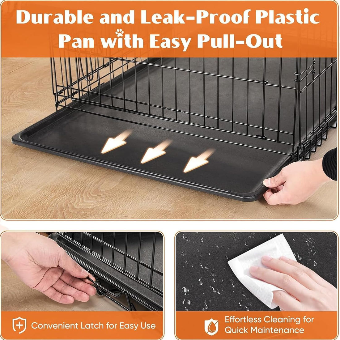 Sweetcrispy 24 Inch Single Door Dog Crate