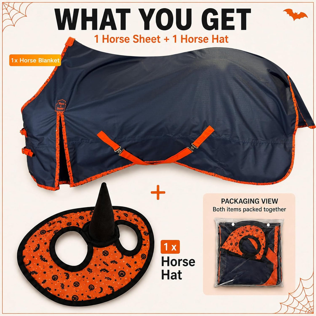 BARN & STABLE 600D Ripstop Lightweight Horse Turnout Sheet No