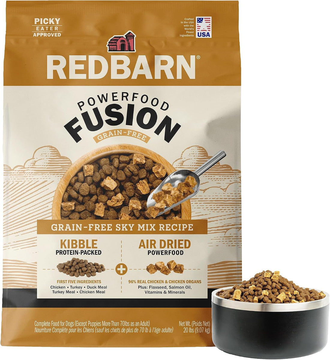 Redbarn Air Dried Powerfood Fusion Kibble Grain Free Land Mix Recipe