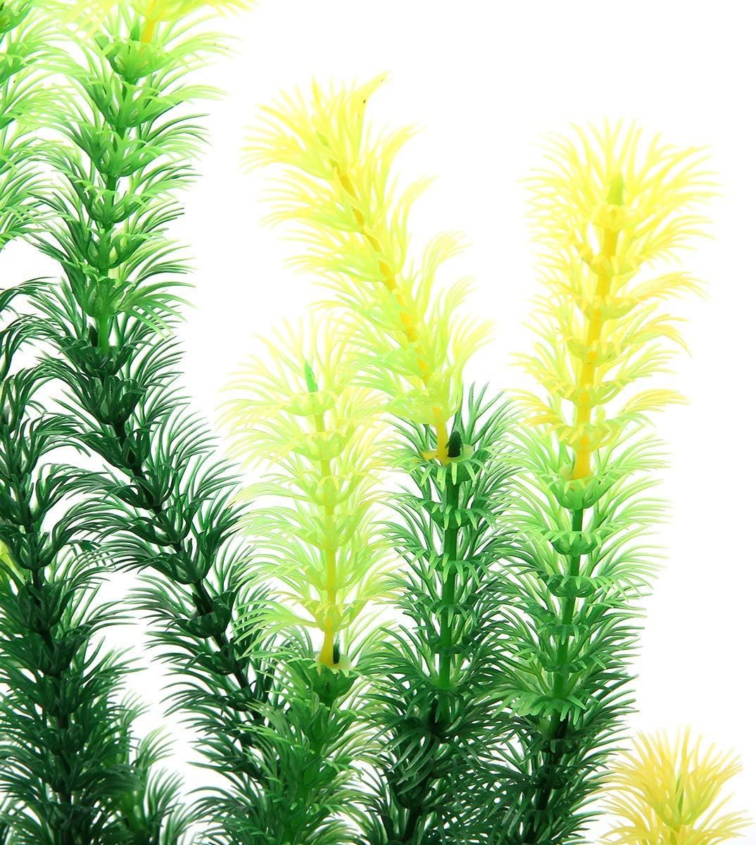17" Plastic Water Plant for Aquarium Fish Tank Ornament, Rhodo