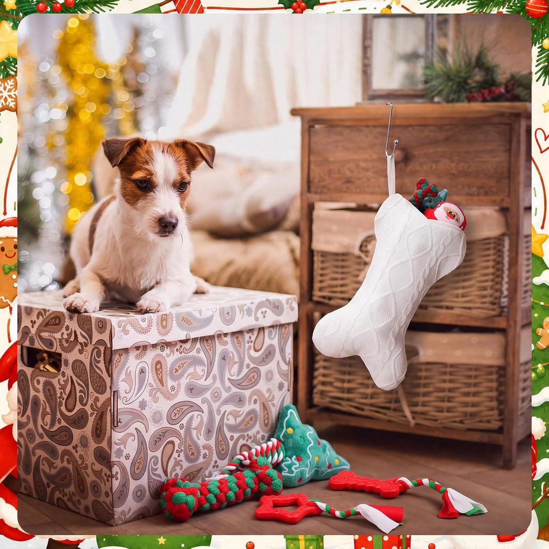 Kasyat 9 Pcs Christmas Dog Gift Set