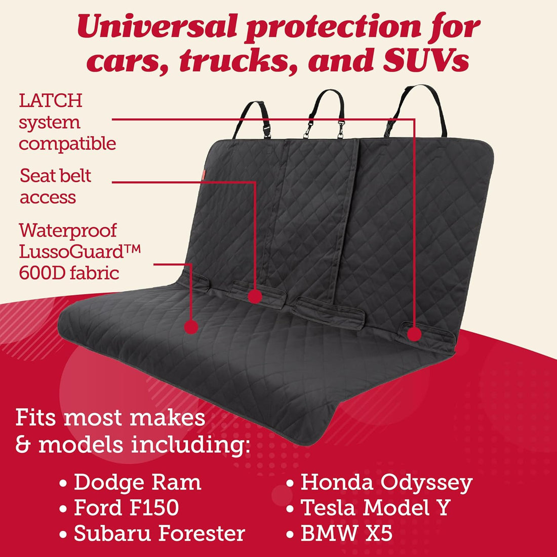 Lusso Gear Dog Car Seat Cover