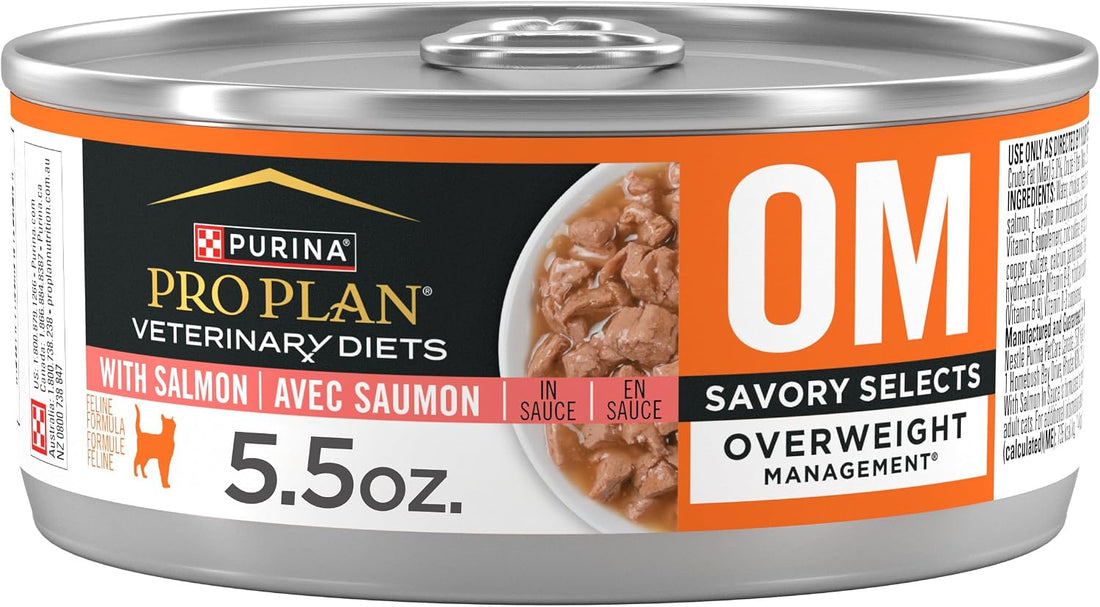 Purina Pro Plan Veterinary Diets OM Wet Cat Food, Case of 24 Cans