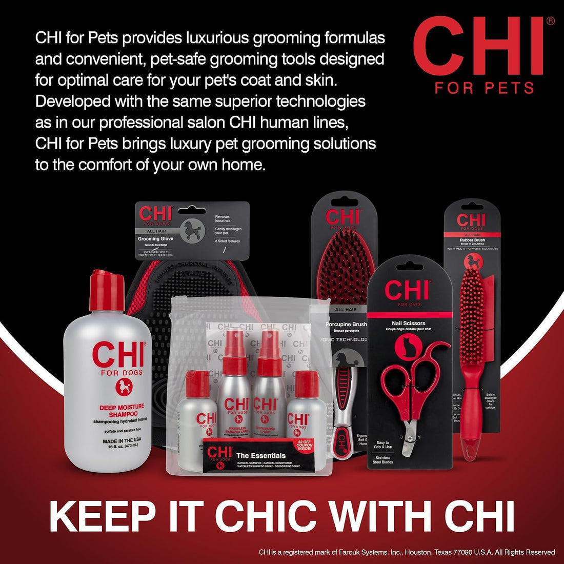 CHI for Dogs Deep Moisture Hydrating Dog Shampoo, 16 Fl Oz Bottle