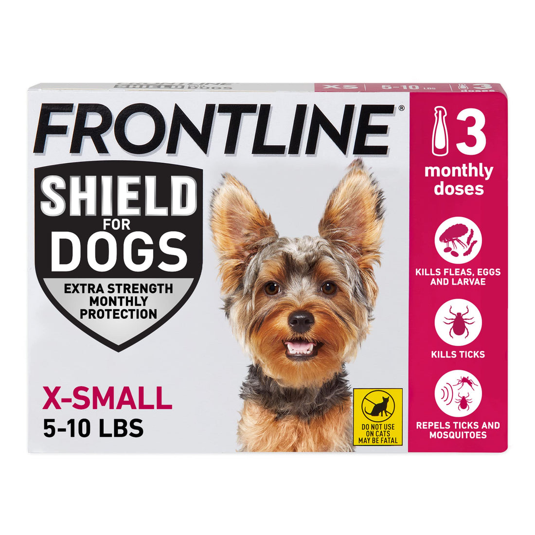 FRONTLINE Shield Flea & Tick Treatment for X-Small Dogs 5-10 lbs.