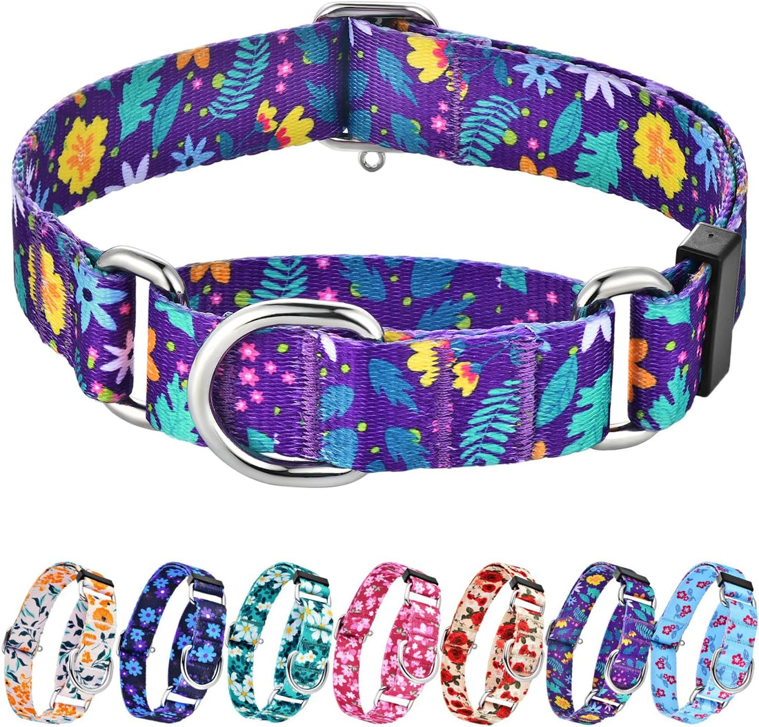Hikiko Martingale Dog Collar Without Buckle,Escape Proof No Pull,M