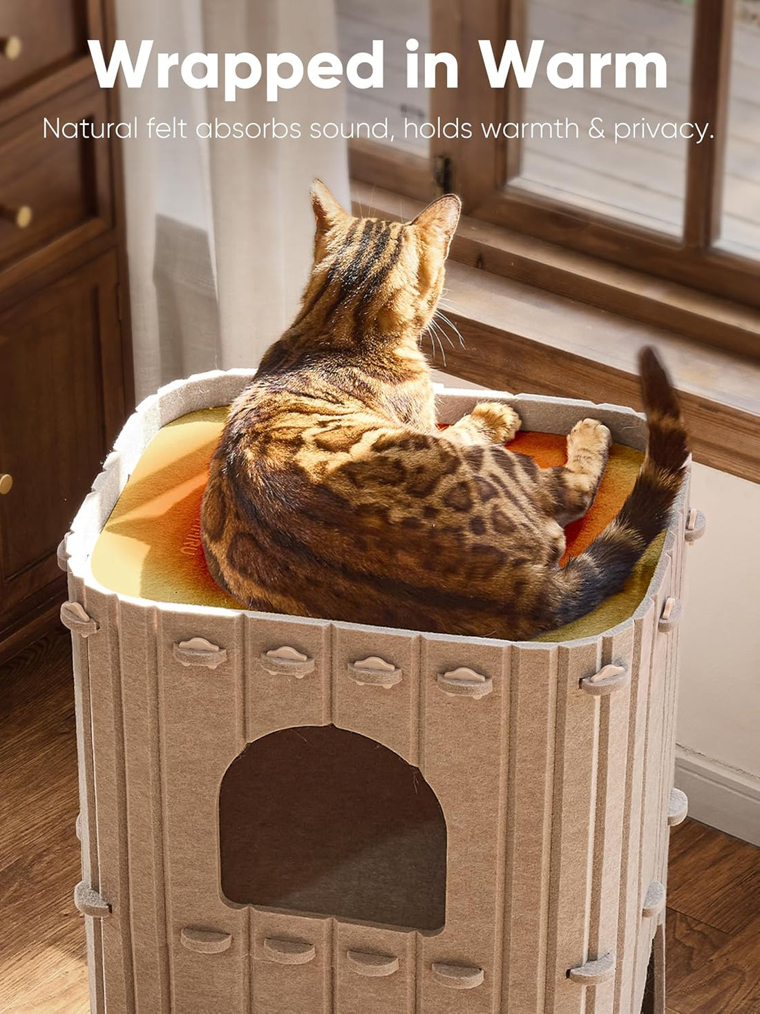 FUKUMARU Cat House for Indoor Cats