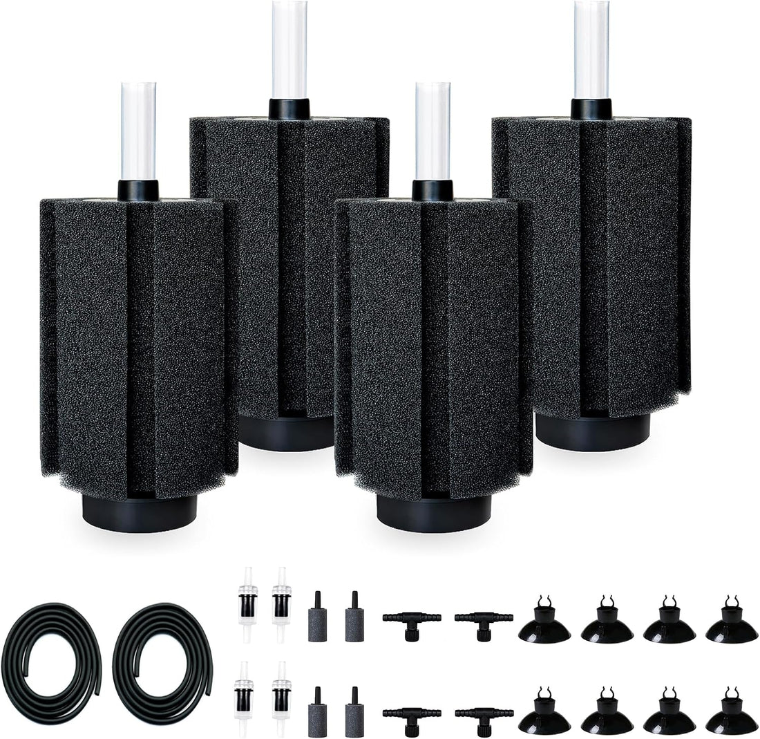 100-120 Gal Large Aquarium Sponge Filter with Air Stone and Ceramic