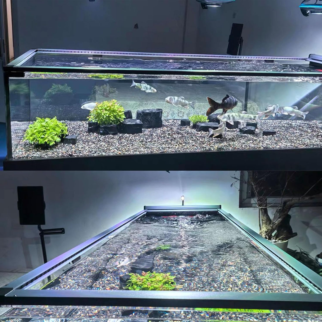 Retractable Fish Tank Hoods 30 * 12 or 24 * 12in Fish Tank Lid