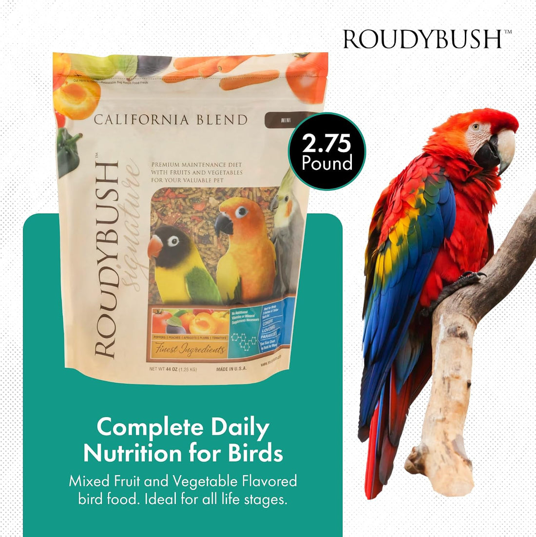 RoudyBush California Blend Bird Food