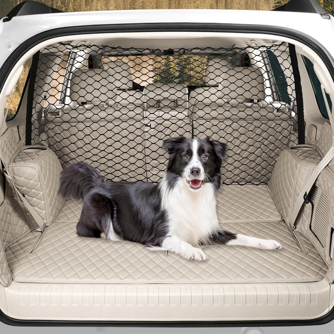 Dog Car Barrier Net Pet Car for SUV-47 Divider Back Seat Barrier Net
