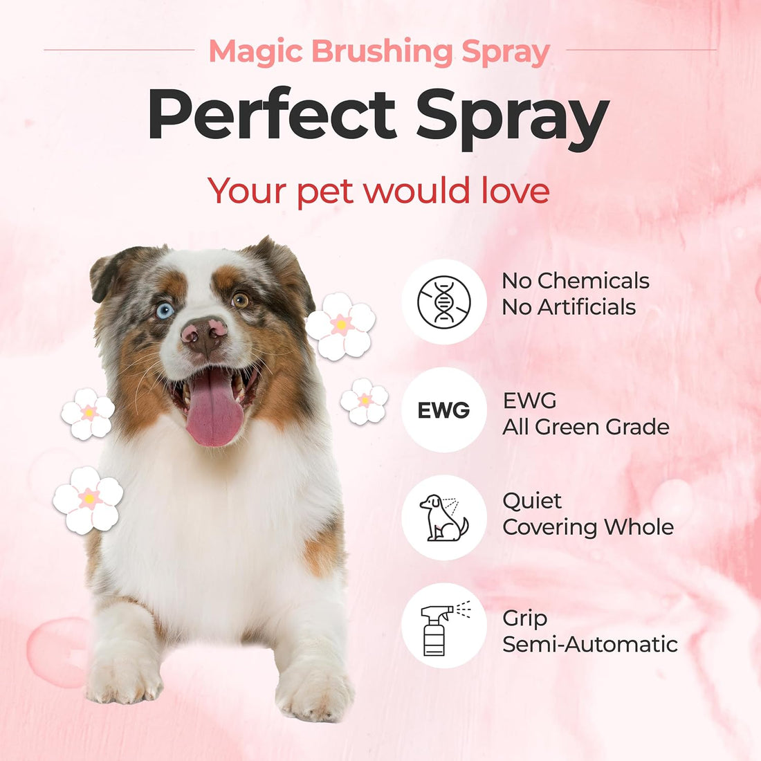 JAYU PET Magic Brushing Spray 1EA + Refill Bottle 2EA