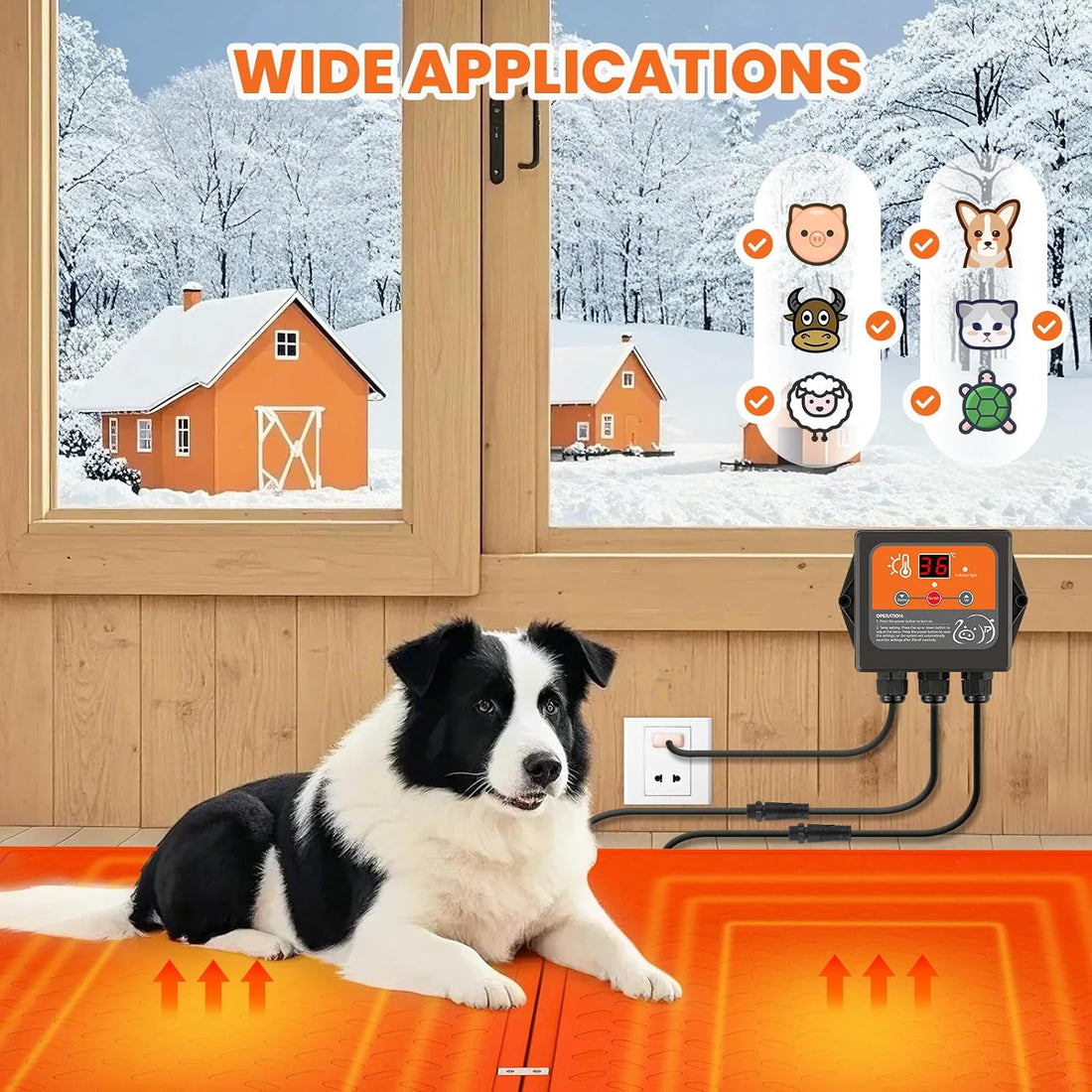 Pig Heating Mat, Suitable for Pigs, Pets, Reptile