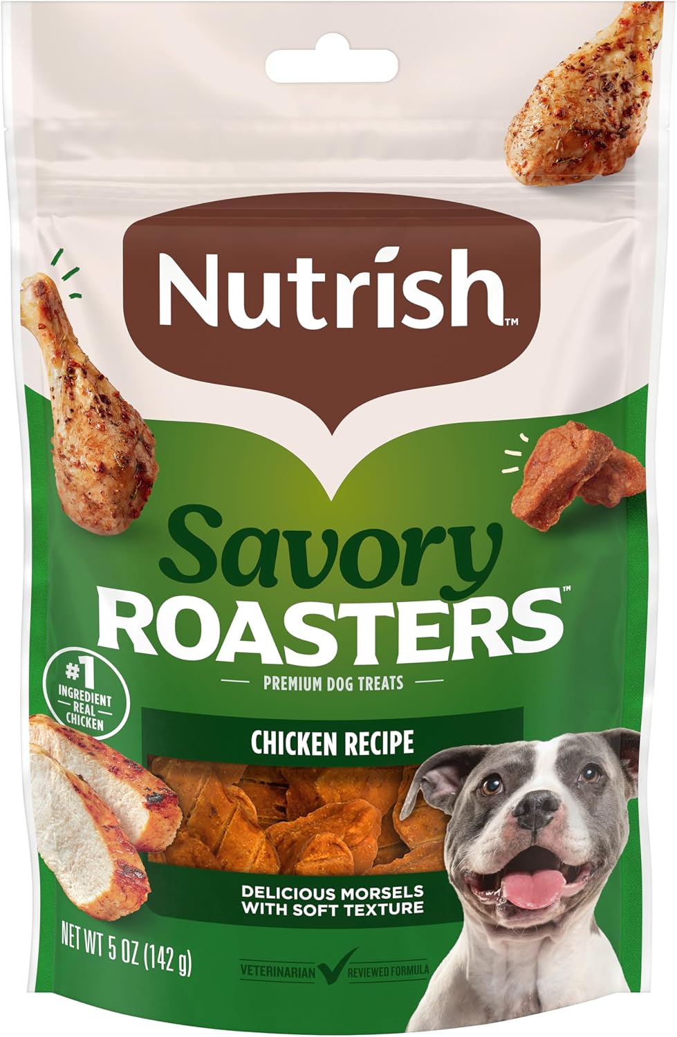 Nutrish Savory Roasters Dog Treats with Chicken, 30 oz. Pouch