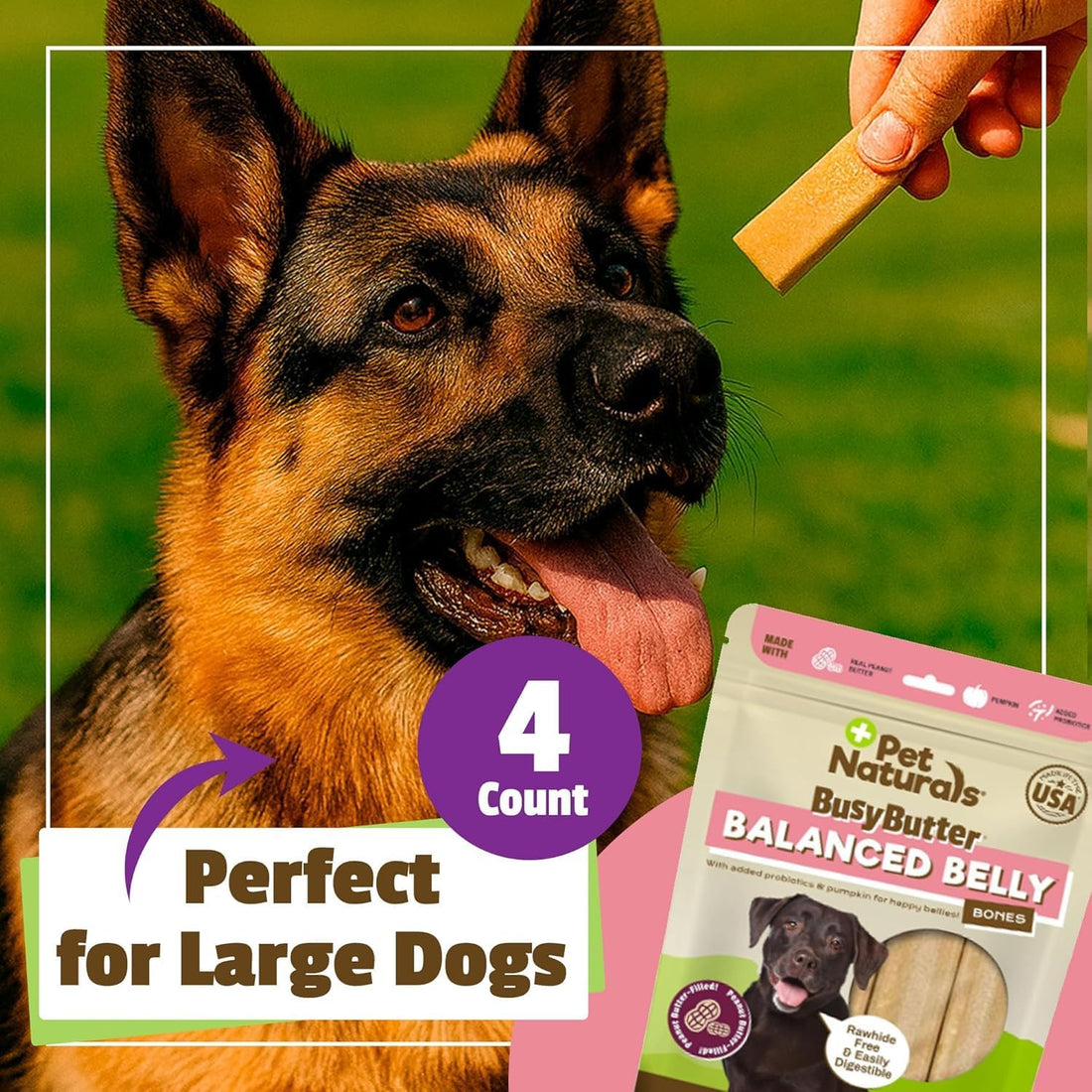 Pet Naturals BusyButter Balanced Belly Peanut Butter Bones