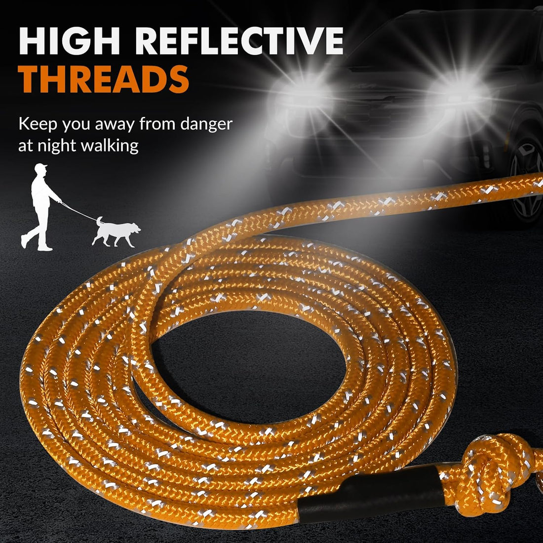 30FT Reflective Cat Leash,Escape Proof Long Training Lead for Cats