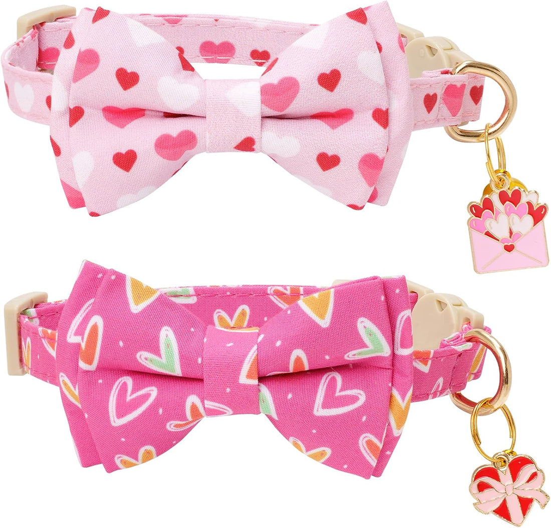 Faygarsle 2 Pack Breakaway Halloween Cat Collar Ghosts Pattern