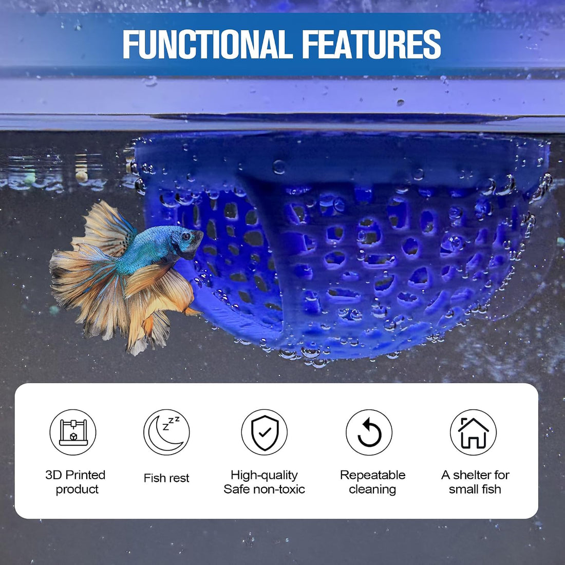 Multi-Functional Betta Hammock Feeding Bed
