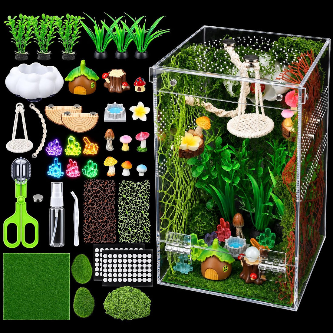 VISCOO 39 Pack Jumping Spider Enclosure,Spider Terrarium