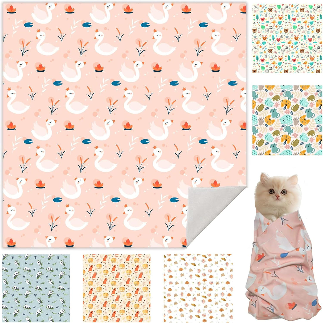27.6" Cat Grooming Wrap, Cat Wrap for Cutting Nails