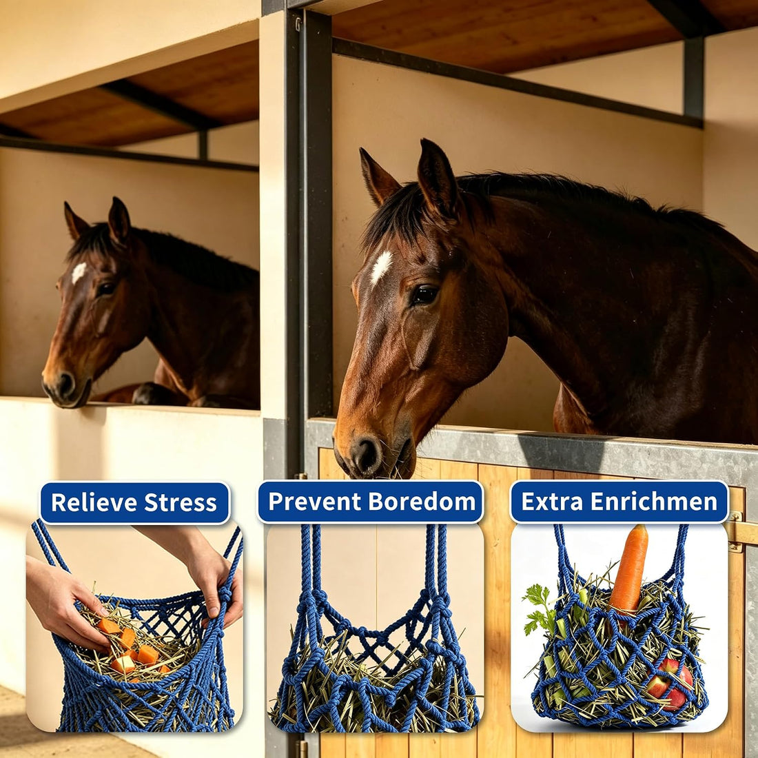 Horse Feeder Ball Toy for Stable: 1Sec Quick-Fill Hay