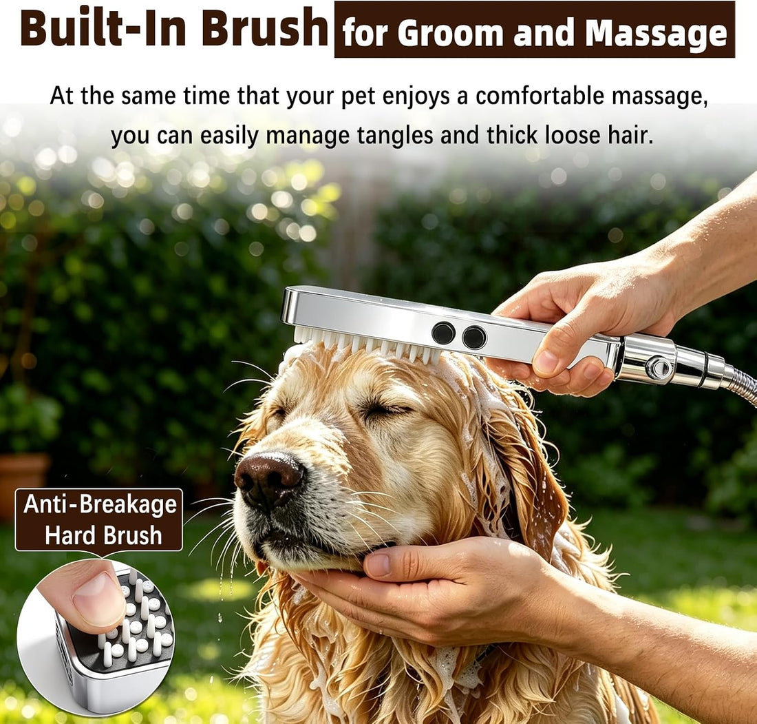 YDmeet High Pressure Dog Shower Attachment with Outdoor Adapter