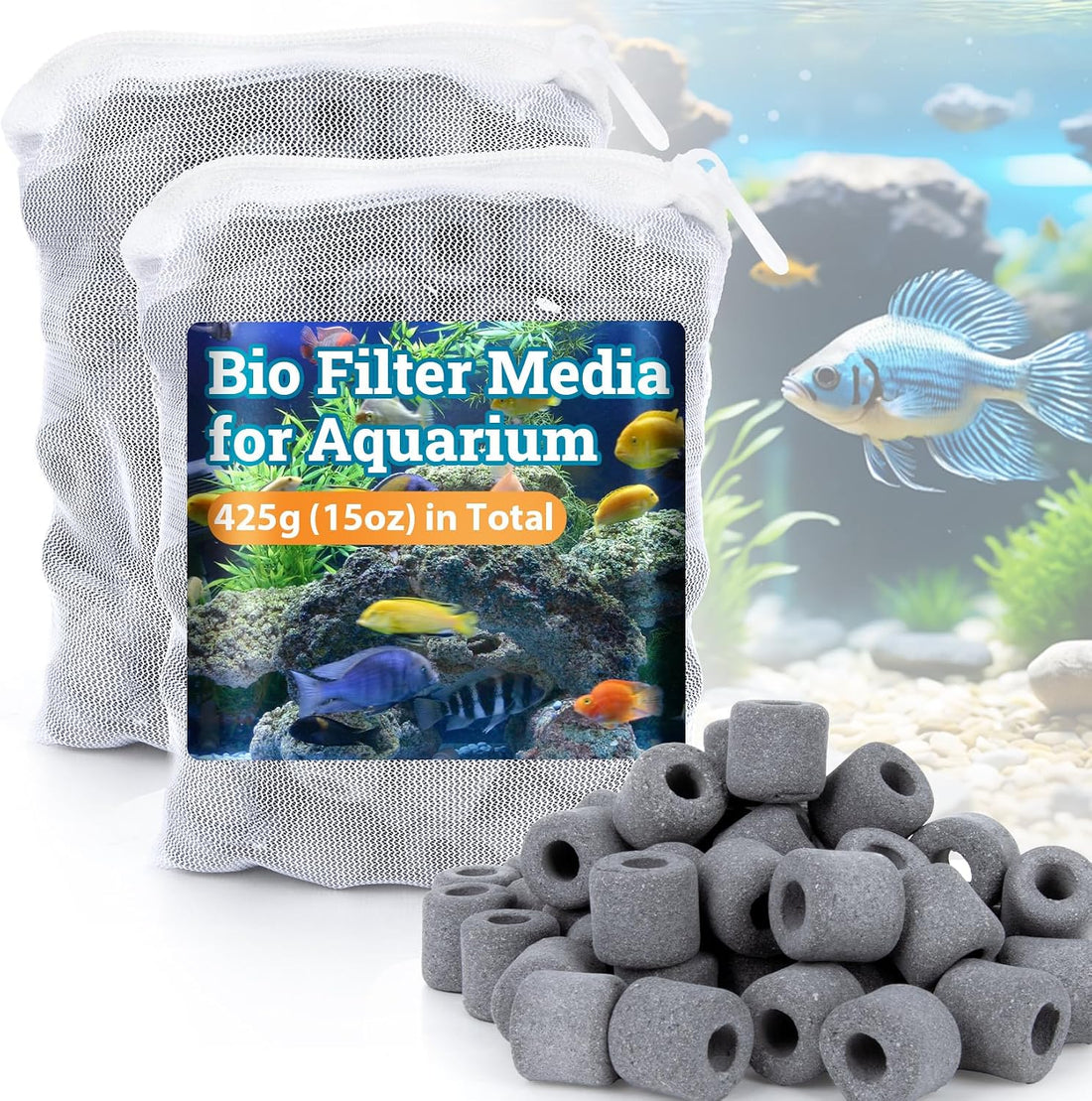 Sukh Ceramic Rings for Aquarium Filter