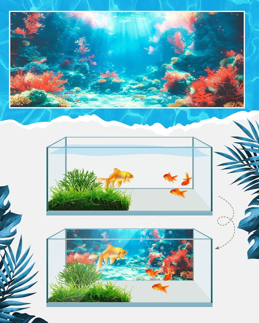 Mindsoft 4 Pack Aquarium Background