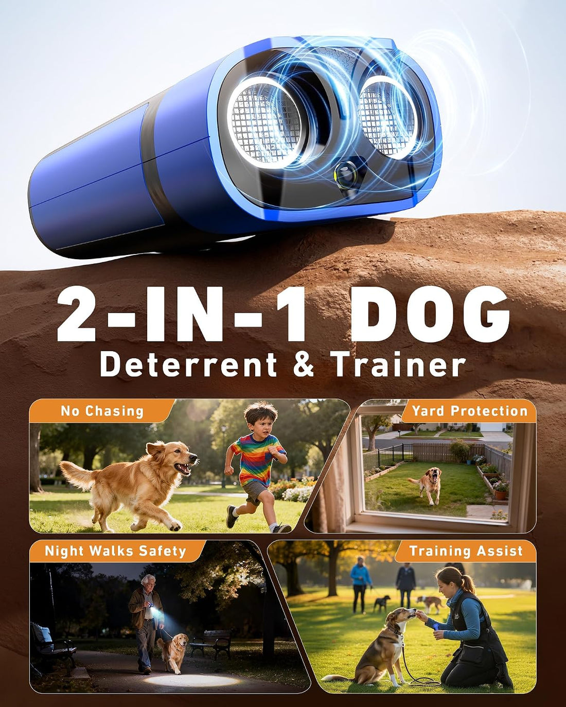 Dog Bark Deterrent Devices-Ultrasonic Anti Barking Device for Dogs