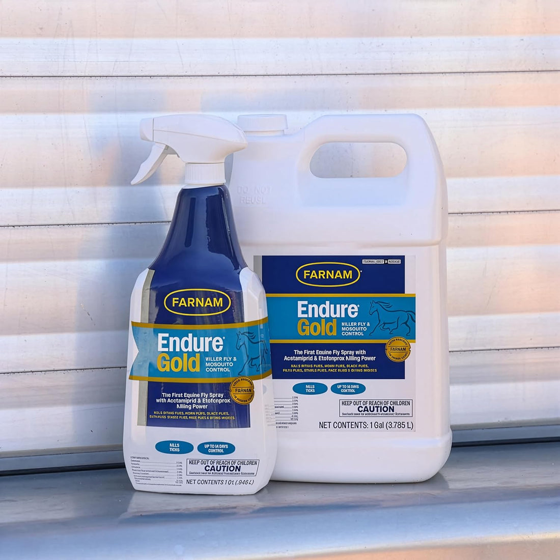 Farnam Endure Gold Fly Spray for Horses, Kills Flies Fast