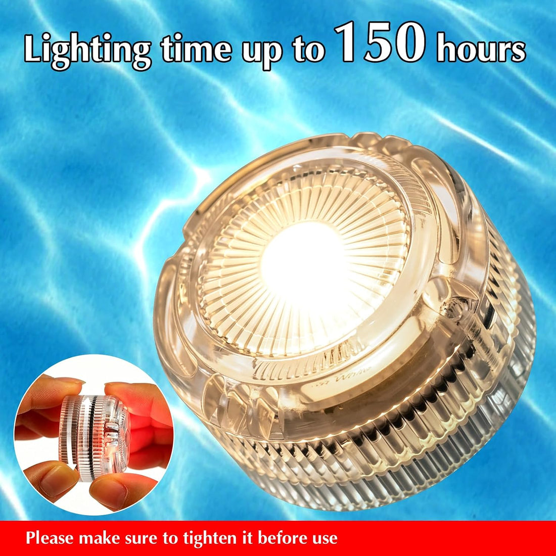 HL Submersible LED Lights,Warm White Mini LED Tea Light,150 Hour
