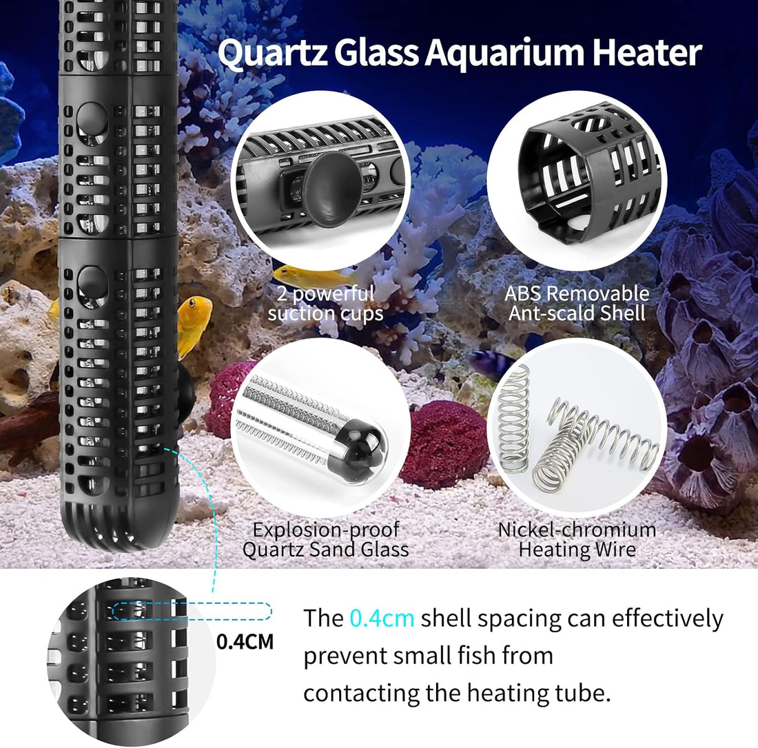 Aquarium Heater 300W Upgraded Fish Tank Heater With Leaving Water