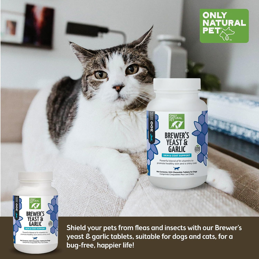 Only Natural Pet Brewer's Yeast & Garlic Chewables Flea & Tick