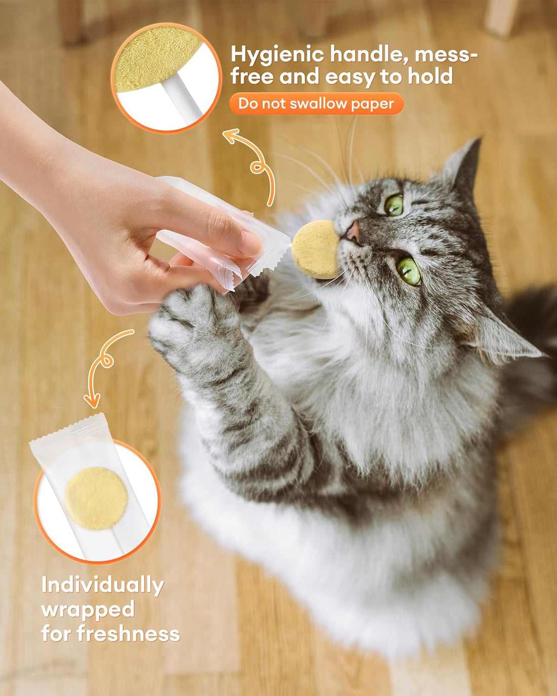 50 Pack Freeze Dried Lollipop Cat Treats (5 Flavors)
