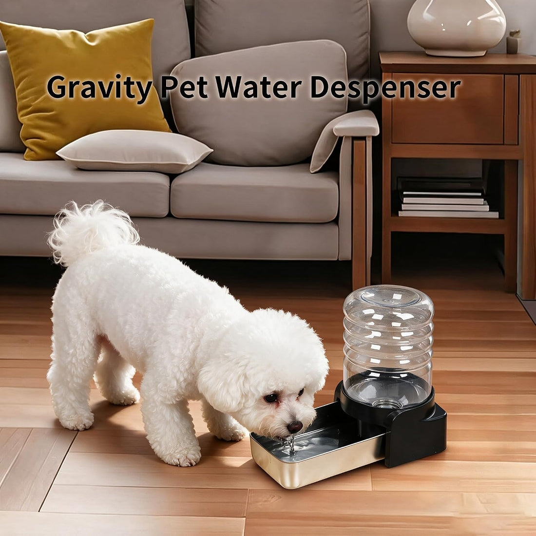 PAKEWAY 1.1 Gallon Gravity Cat Water Dispenser