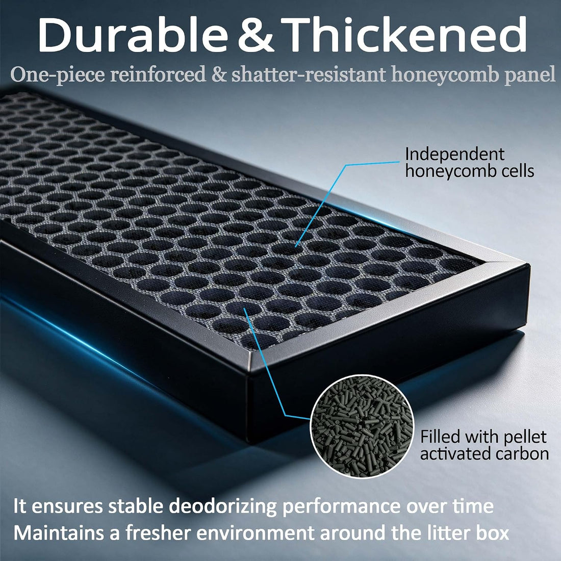 2PCS Activated Carbon Filter for Neakasa Airstep, Odor Removal