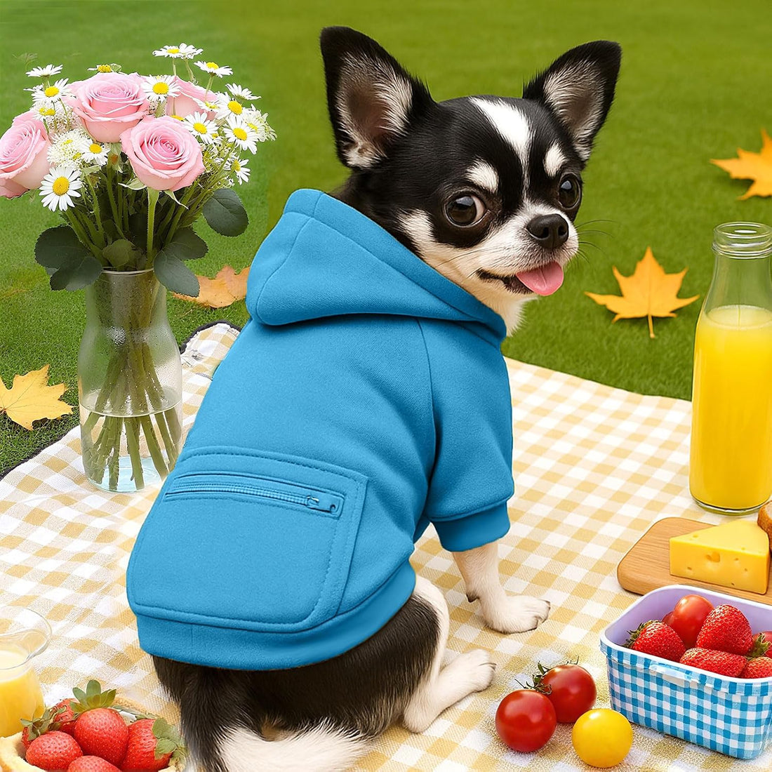PETCARE Basic Dog Hoodie Sweaters for Small Medium Large Dogs Cats