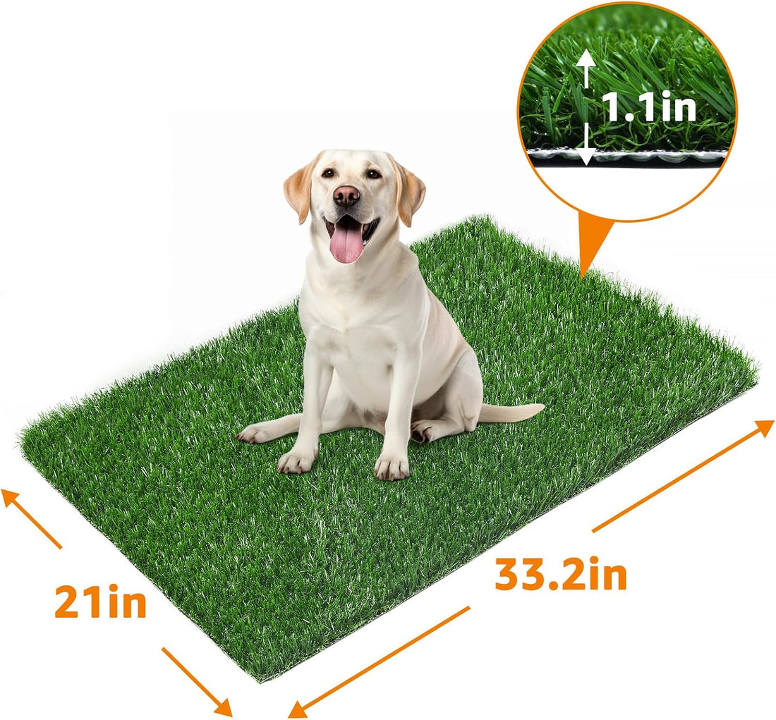 LOOBANI 33.2in x 21in Replacement Artificial Grass for Dogs Potty