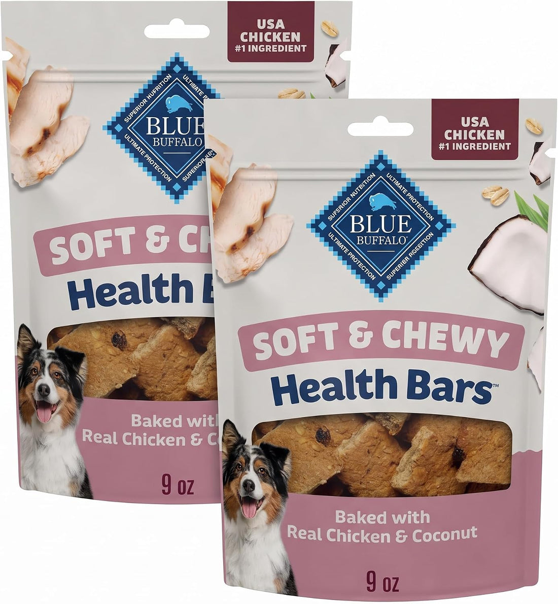 Blue Buffalo Health Bars Chicken & Apples Soft & Chewy Treats, 9 oz