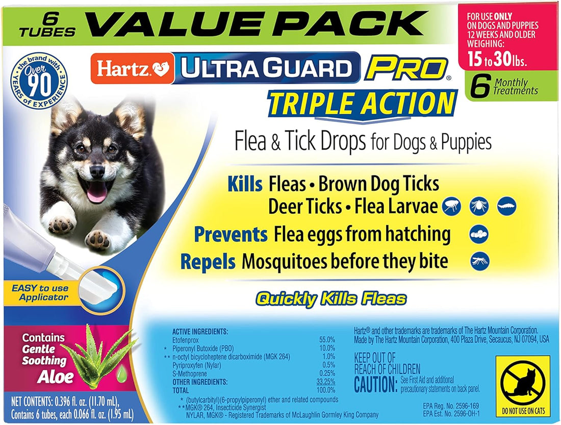 Hartz UltraGuard Pro Flea & Tick Topical Dogs & Puppies Treatment