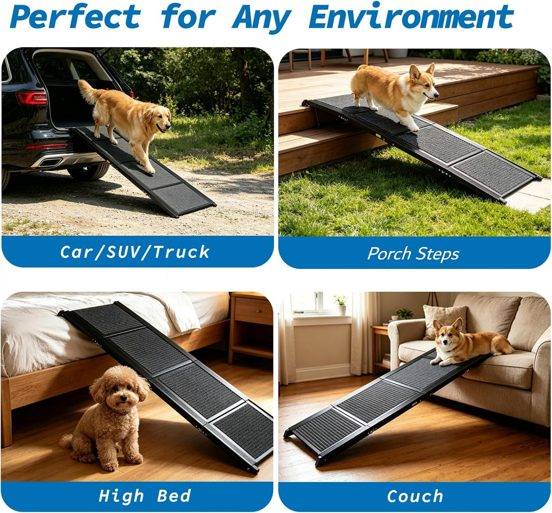 Ashfield & Harkness: Felt Dog Ramp - 63 x17, Black