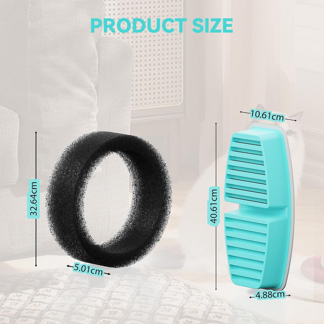 FOFNON Dog Water Fountain Filter: 12 Pet Water Fountain Filters