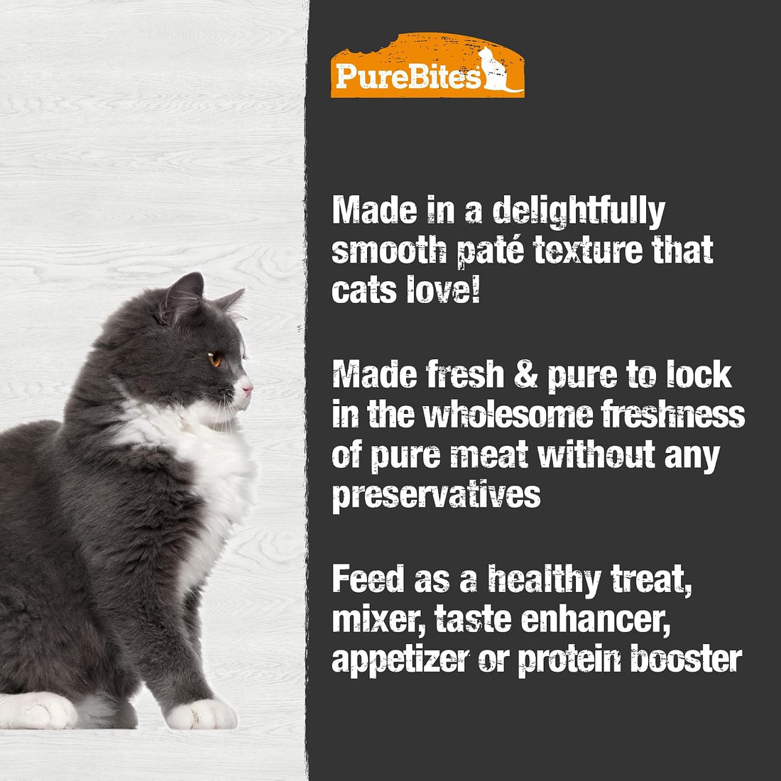PureBites Duck Pate for Cats, 2.5 oz, Case of 12