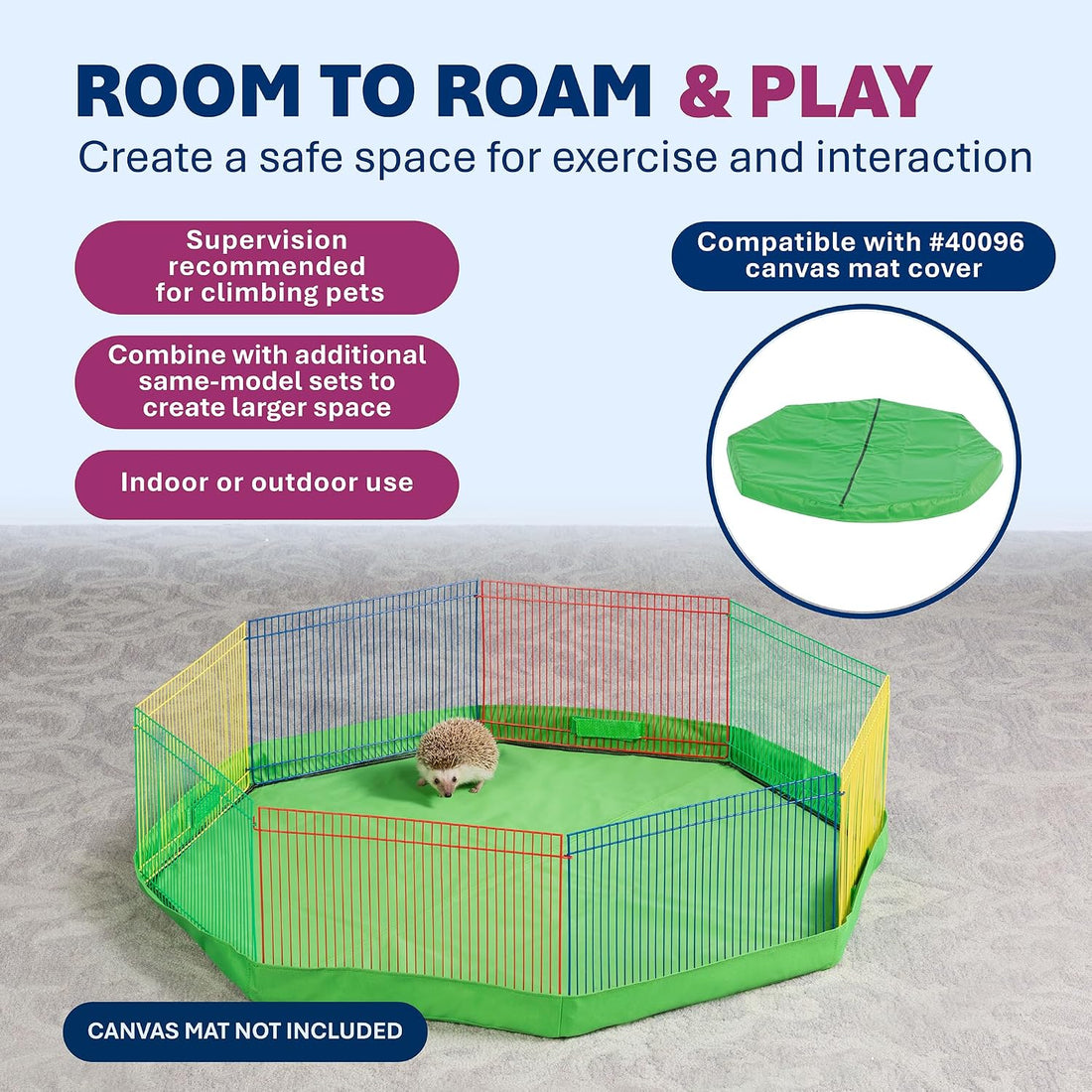 Prevue Pet Products Multi-Color Small Pet Playpen - Multi-Color
