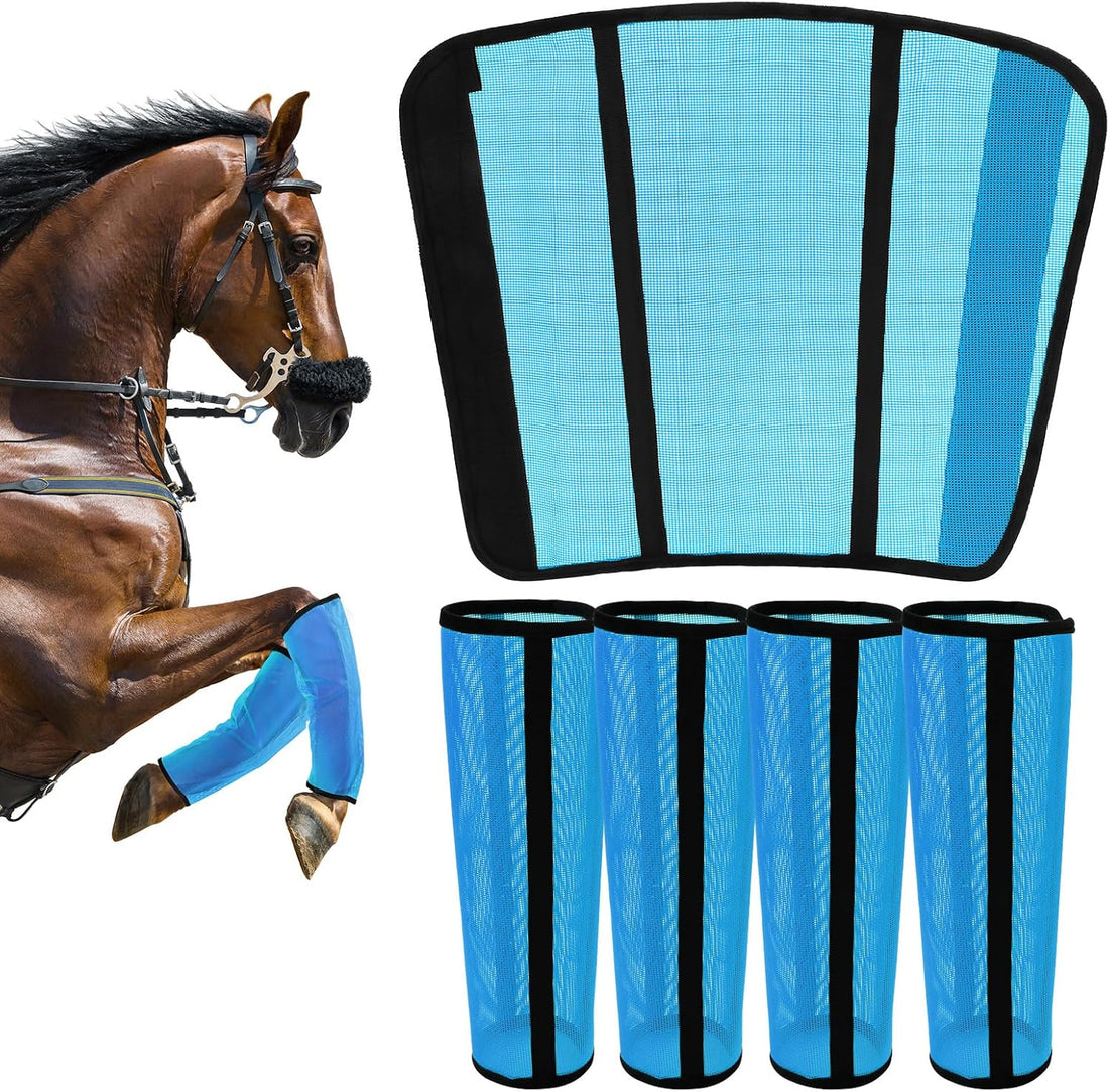 Fly Boots for Horses Set of 4 – Innovative Curved-Edge Design